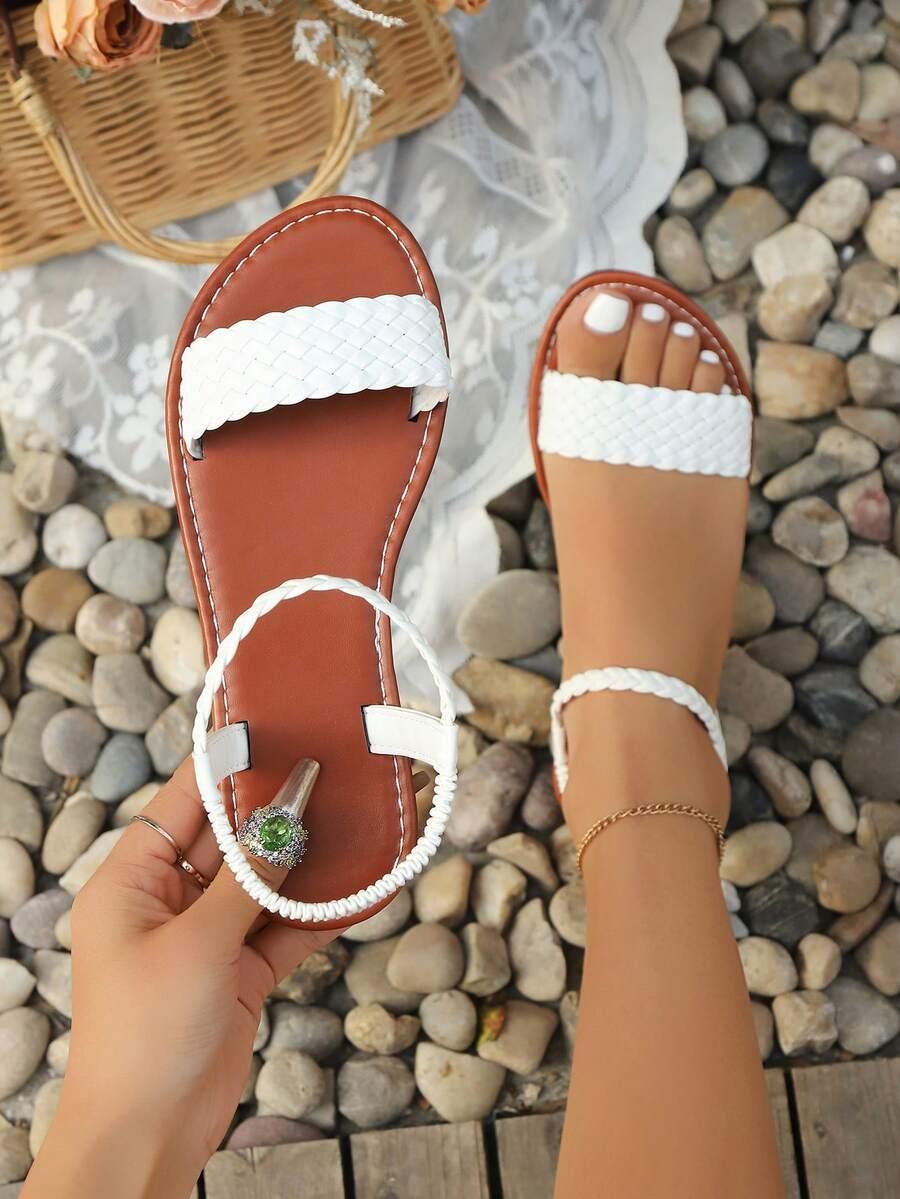 BIAŁE SANDAŁY CASUAL