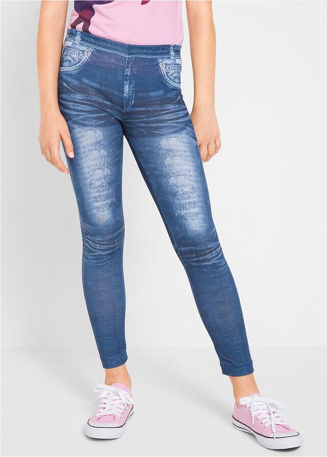 LEGGINSY DZIEWCZĘCE W OPTYCE DENIMU