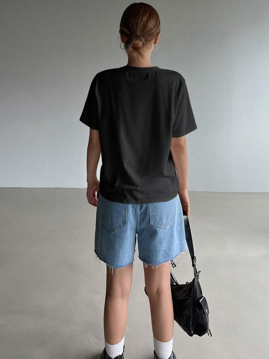 CZARNY T-SHIRT BASIC