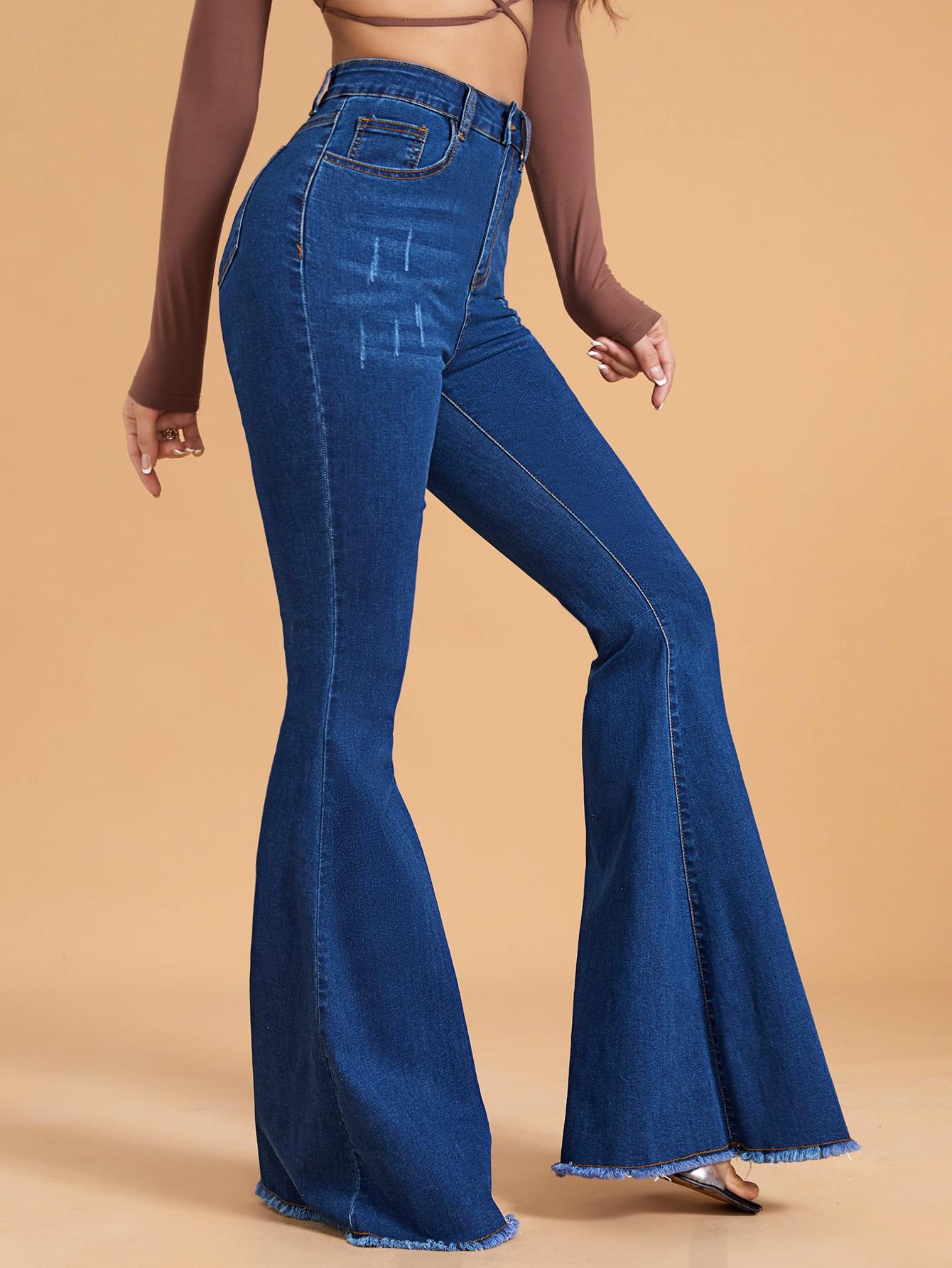 spodnie jeans dzwony
