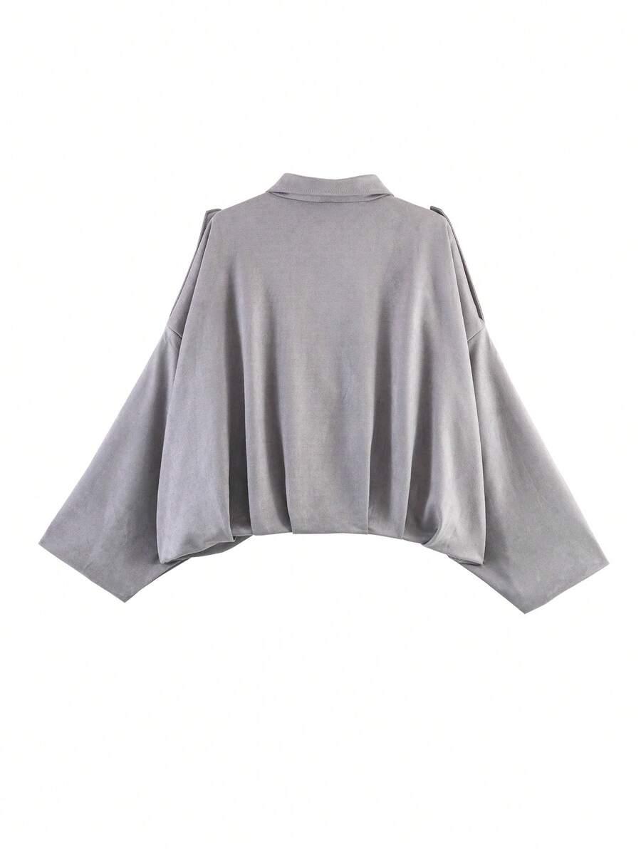 szara kurtka bomber 