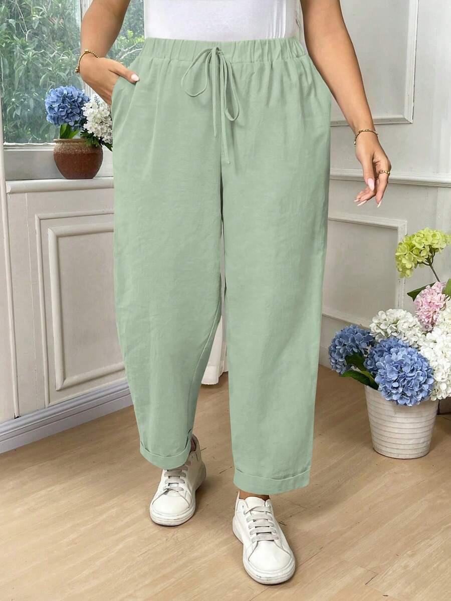 ZIELONE  SPODNIE CASUAL