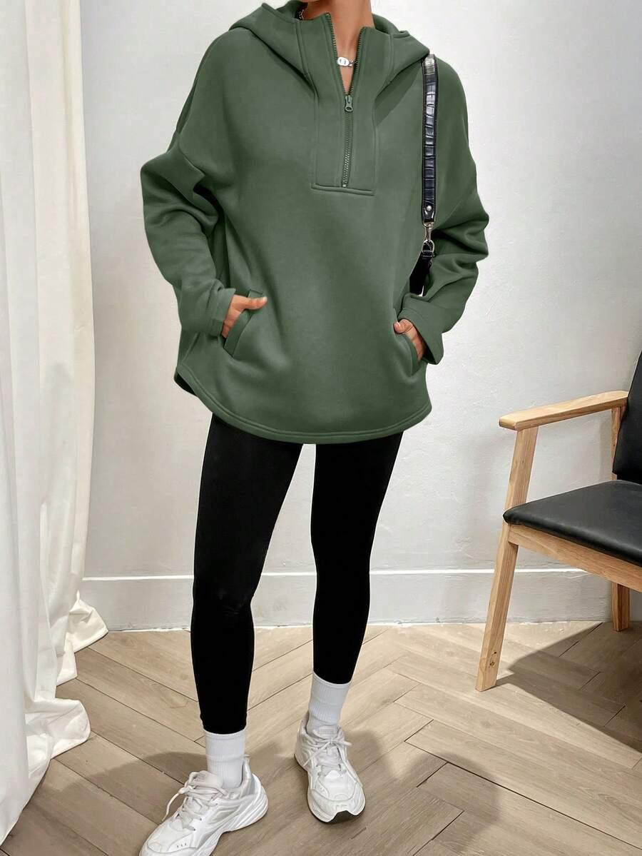 ZIELONA BLUZA KAPTUR