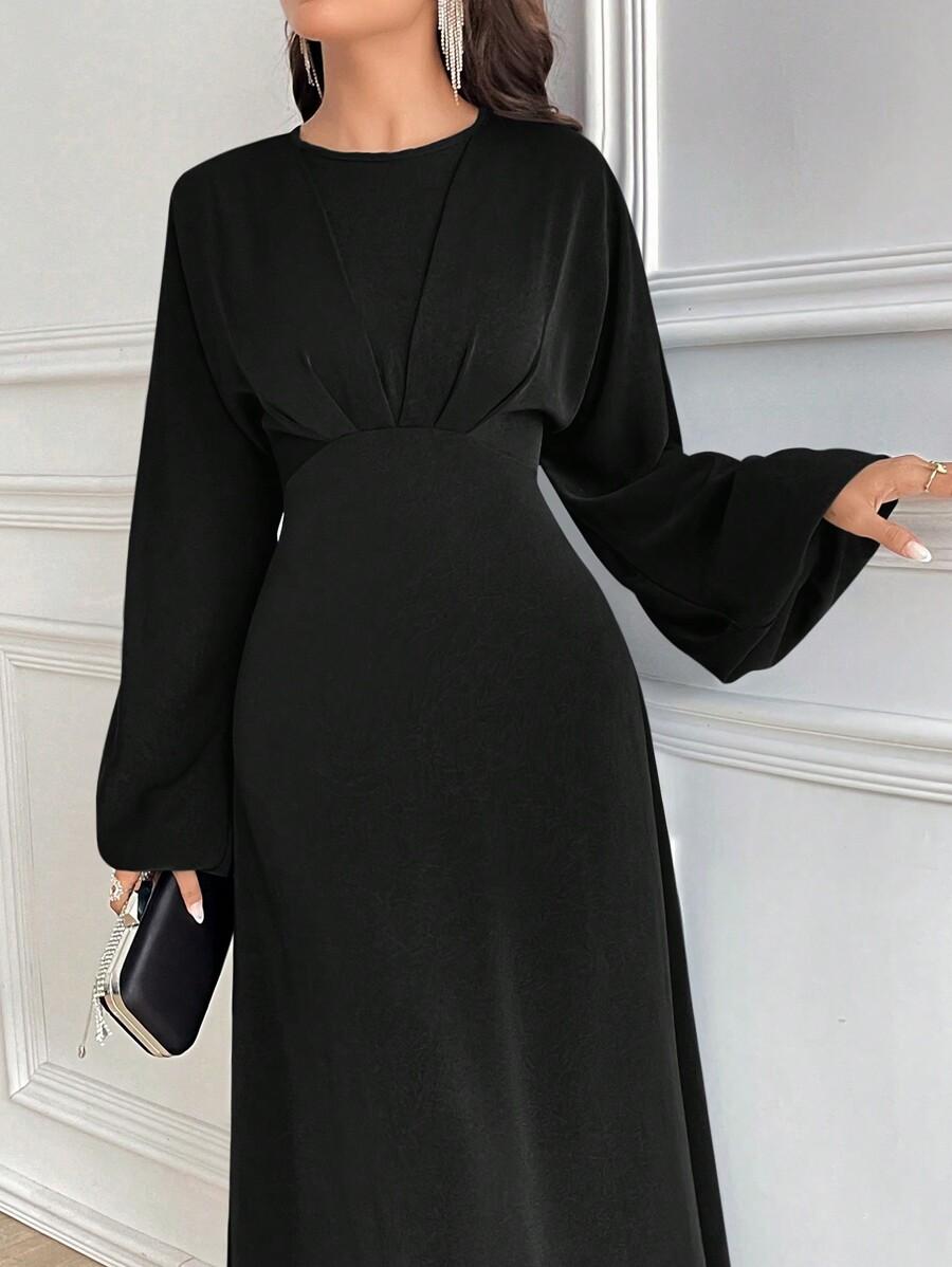 CZARNA SUKIENKA MAXI
