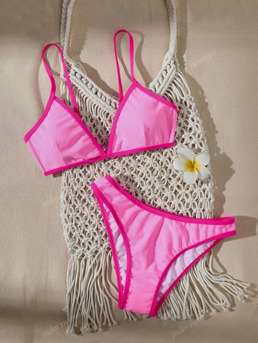 RÓŻOWE BIKINI KOMPLET