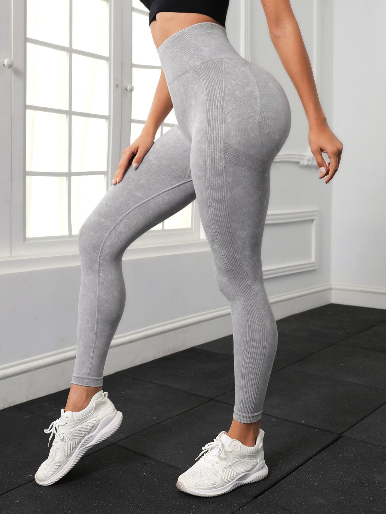 szare legginsy wysoki stan
