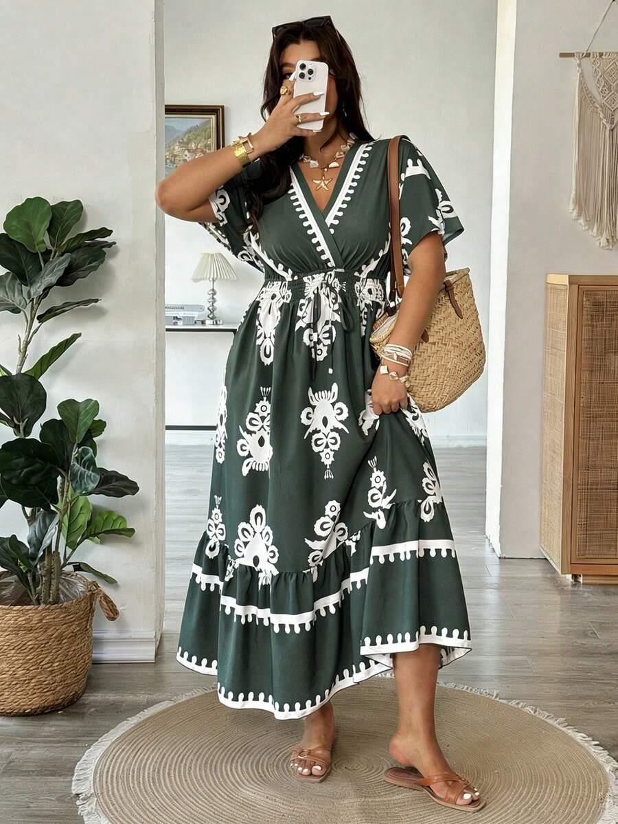 ZIELONA MAXI SUKIENKA