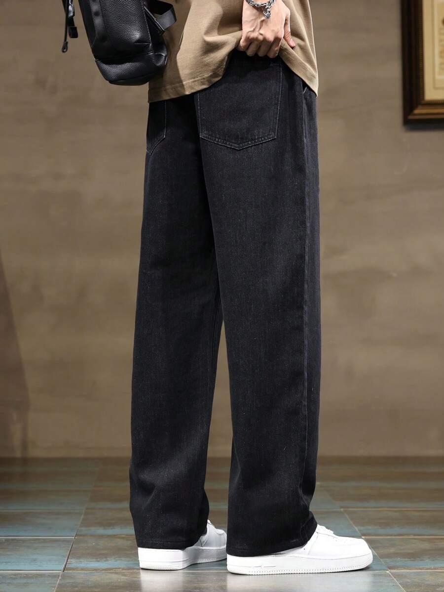 CZARNE SPODNIE JEANS
