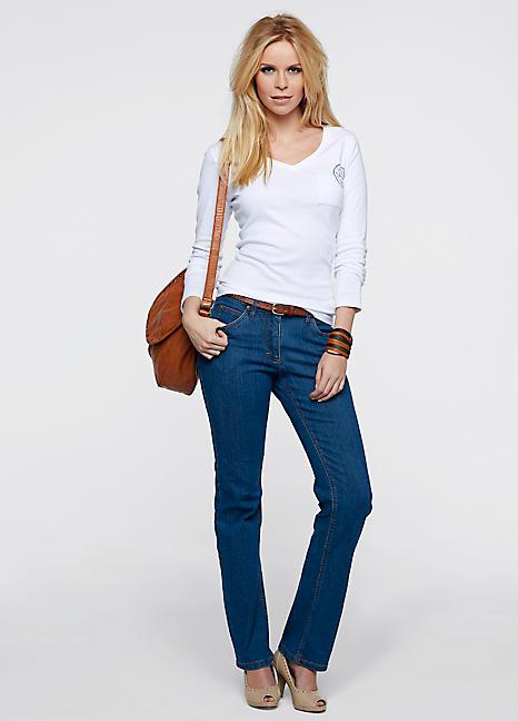 PROSTE SPODNIE JEANS