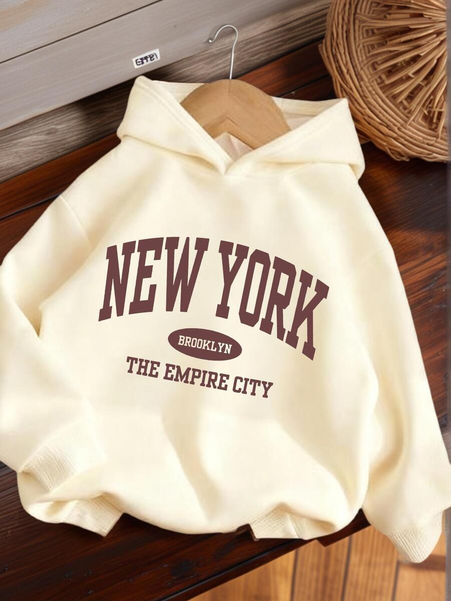ŻÓŁTA BLUZA NAPIS NEW YORK