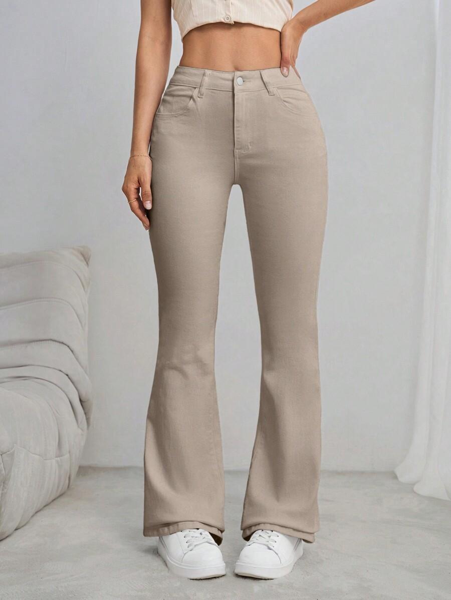 SPODNIE JEANSOWE FLARE