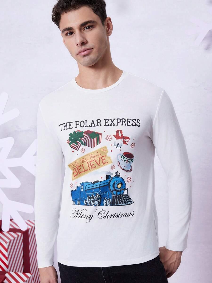 BIAŁY T-SHIRT PRINT