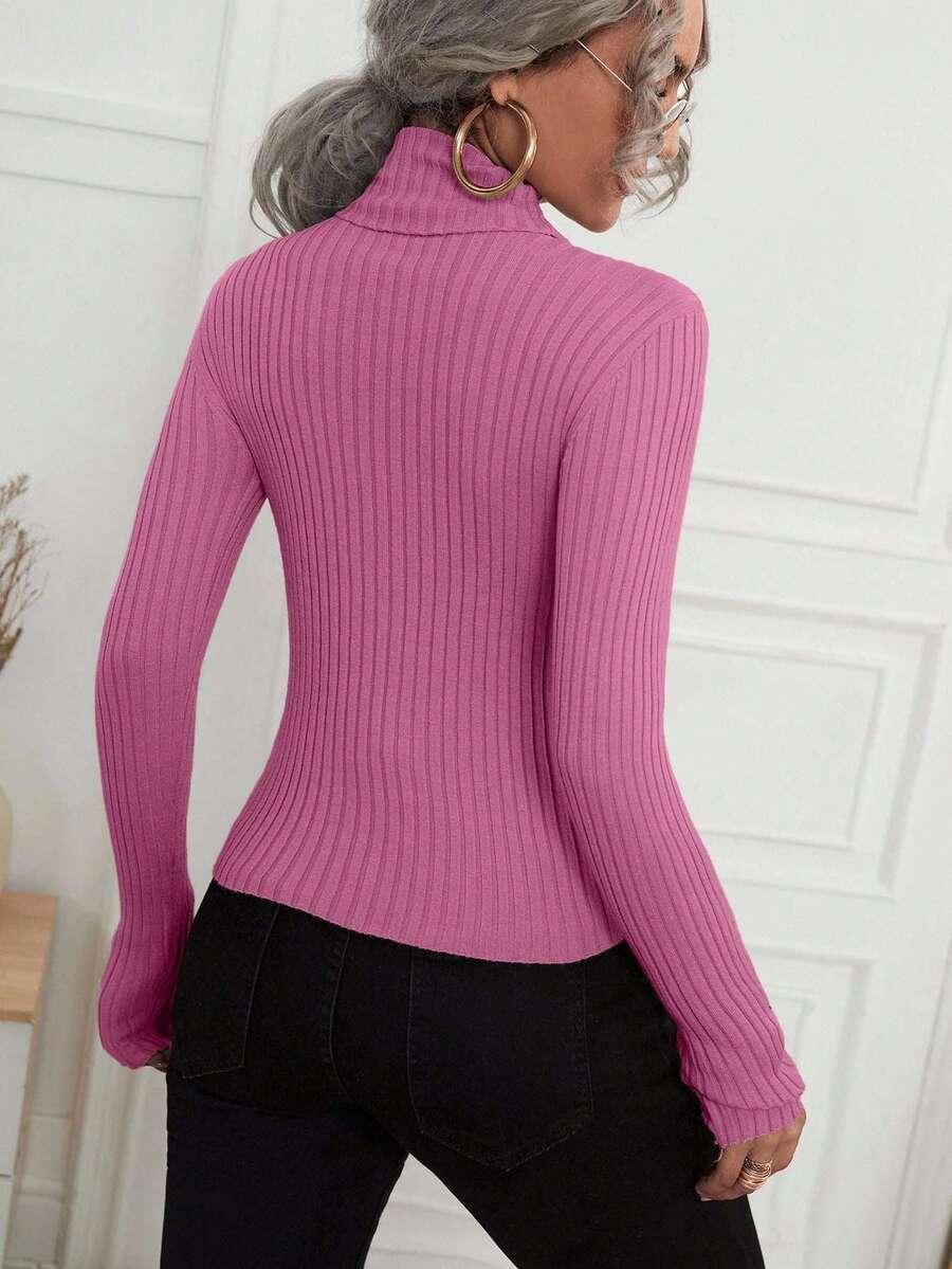 różowy sweter długi rękaw