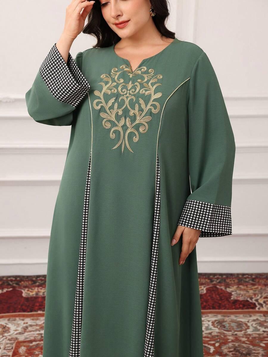 ZIELONA SUKIENKA MAXI PRINT