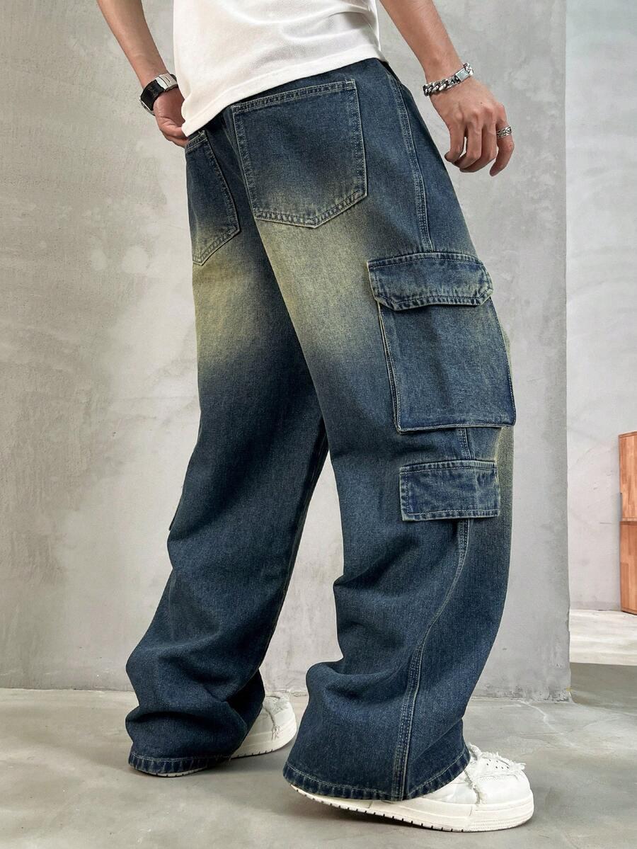 spodnie jeans bojówki