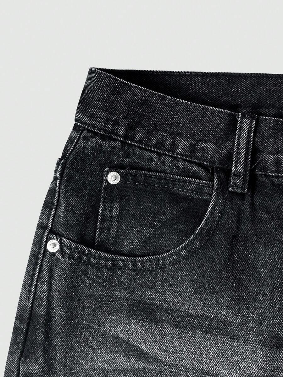 CZARNE SPODNIE JEANS