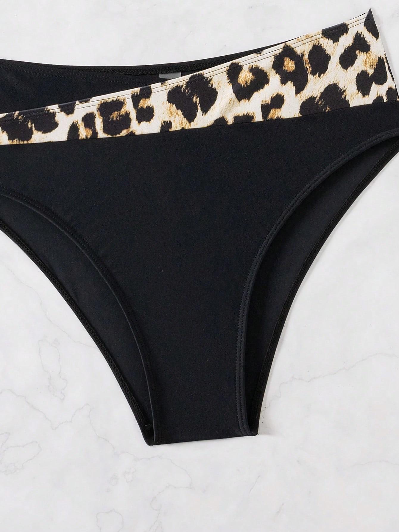 STRÓJ KĄPIELOWY BIKINI KOMPLET ANIMAL PRINT