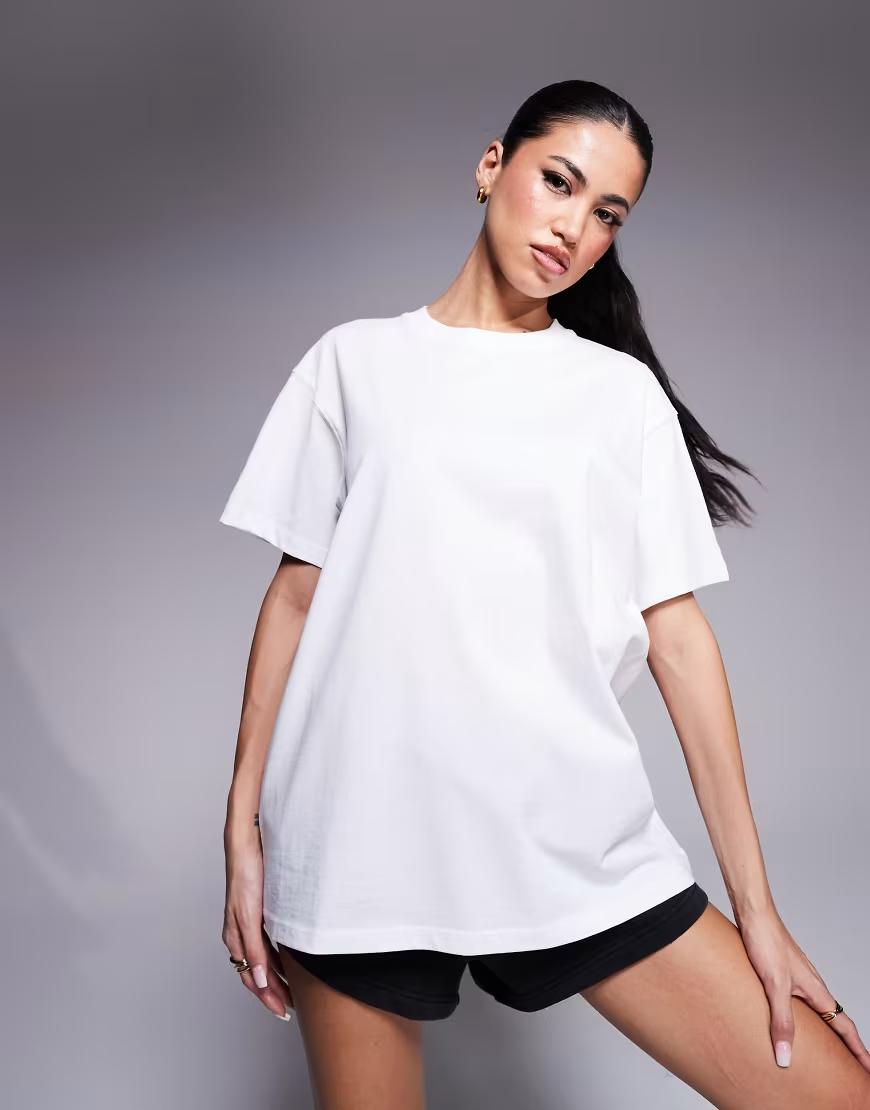BIAŁY OVERSIZE T-SHIRT 