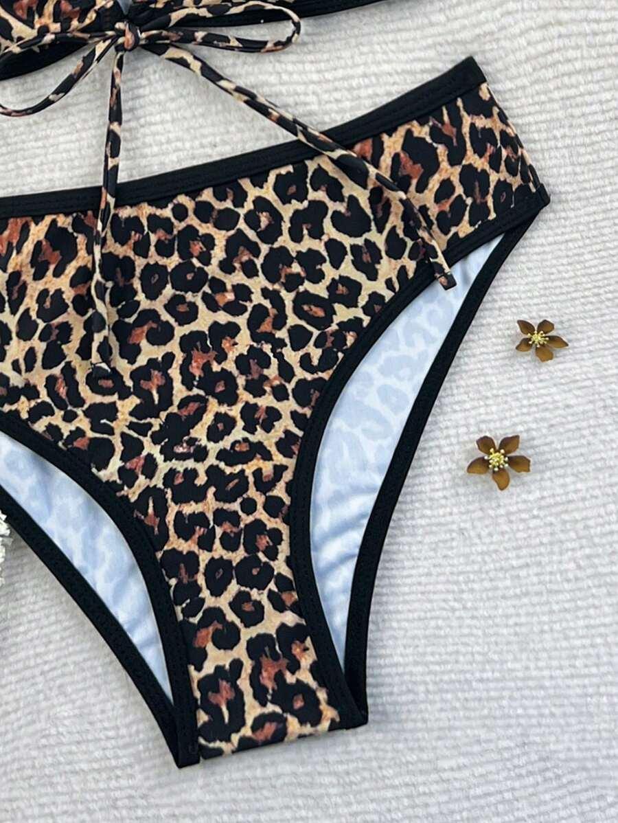 DWUCZĘŚCIOWY STRÓJ KĄPIELOWY ANIMAL PRINT