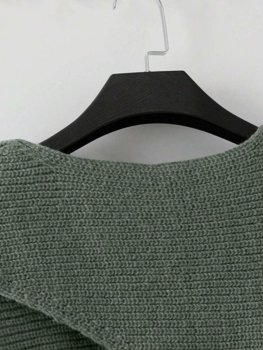 SWETER SPODNIE KOMPLET DZIANINOWY