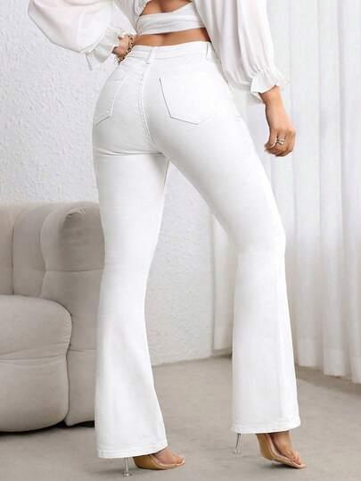 białe spodnie jeans