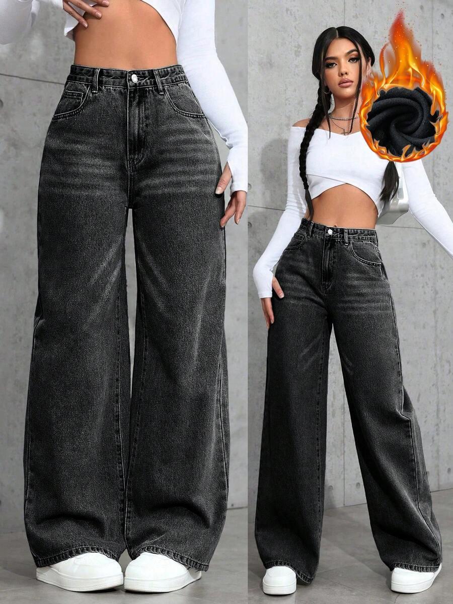 SPODNIE JEANS WYSOKI STAN