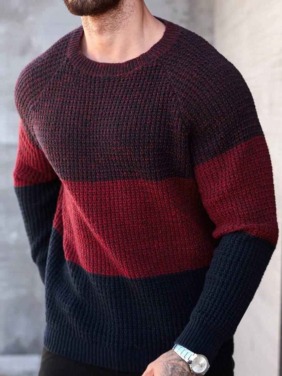 kolorowy sweter print 