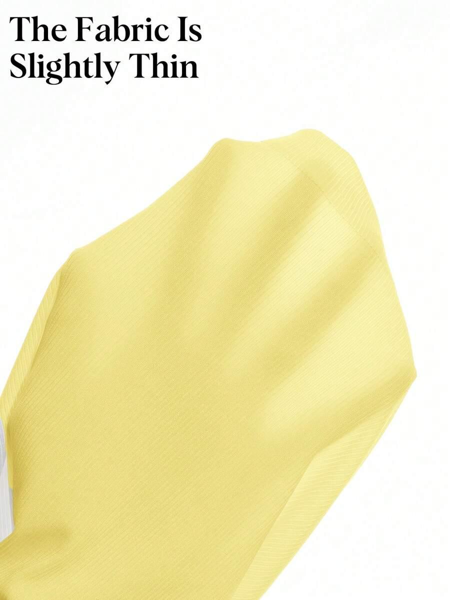 żółty top casual