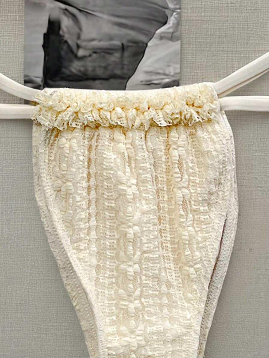DWUCZĘŚCIOWY STRÓJ KĄPIELOWY KORONKA