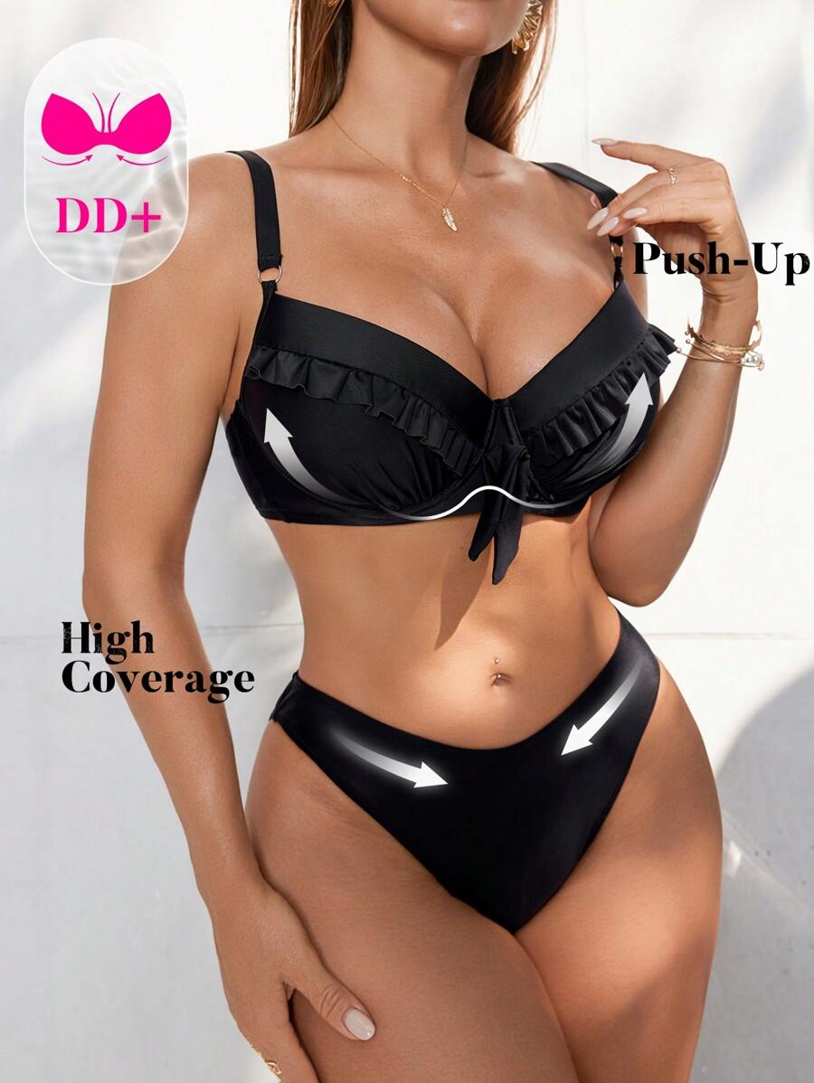 czarny dół od bikini