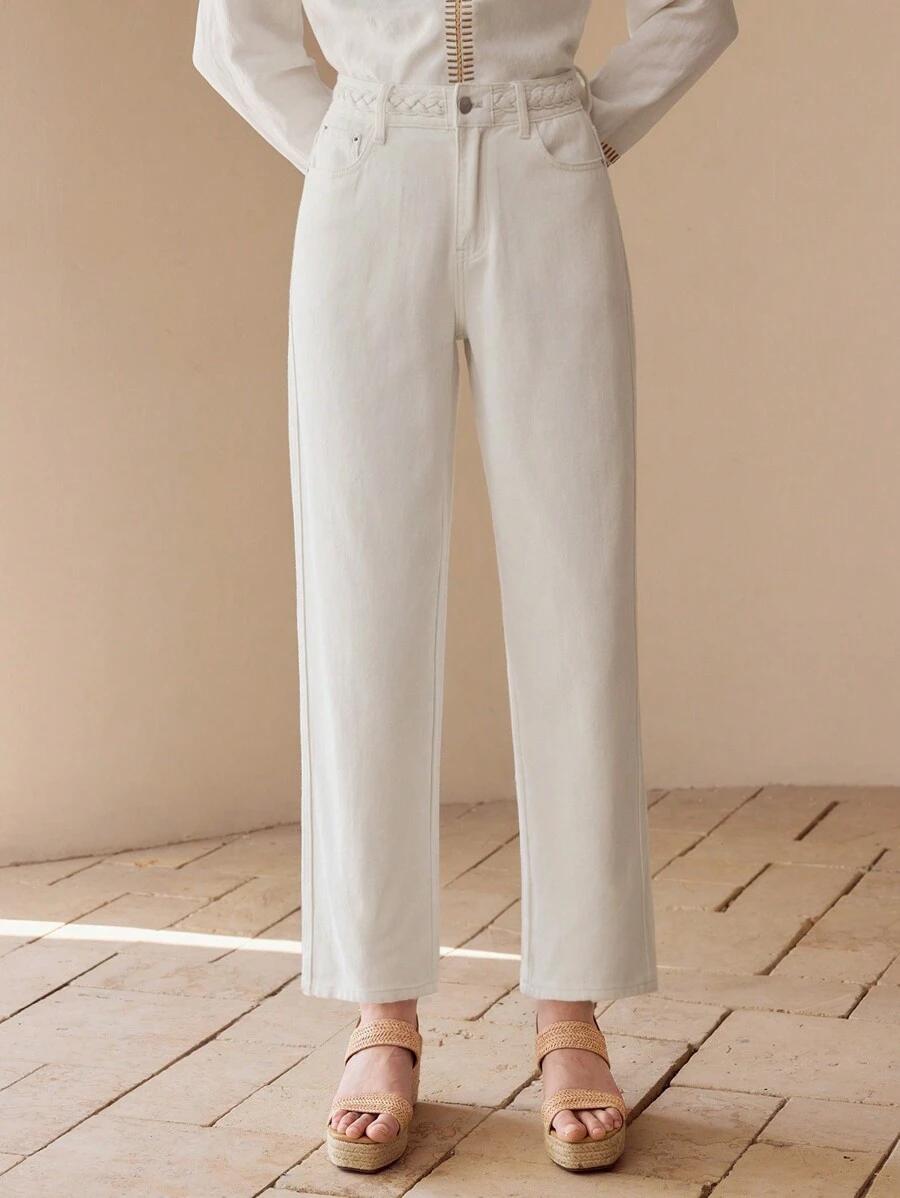 JEANSY DAMSKIE STRAIGHT LEG WYSOKI STAN