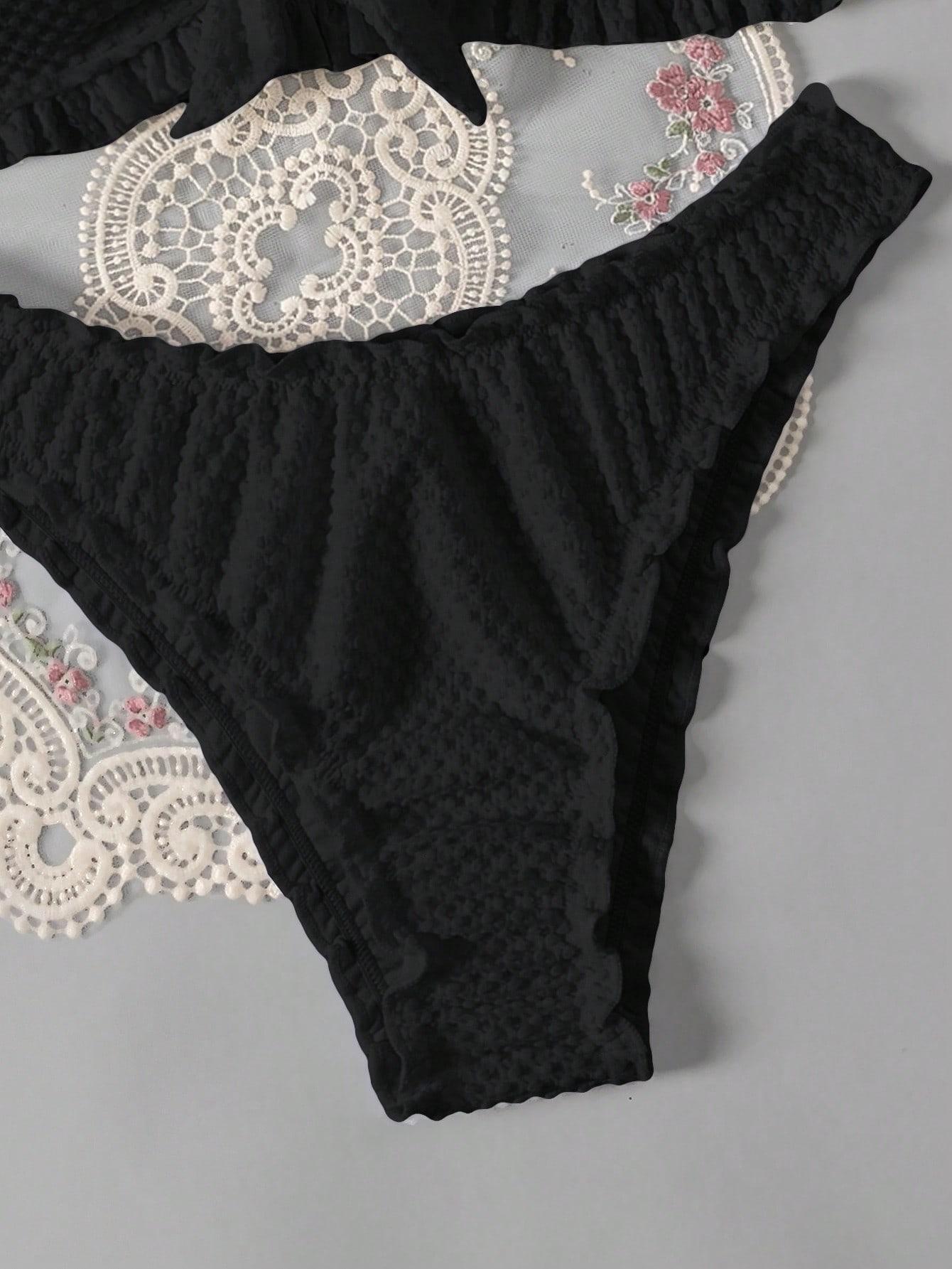 czarny dół od bikini
