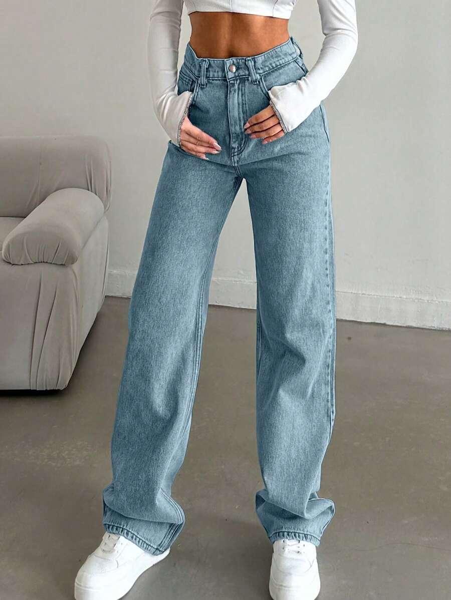 NIEBIESKIE SPODNIE JEANS