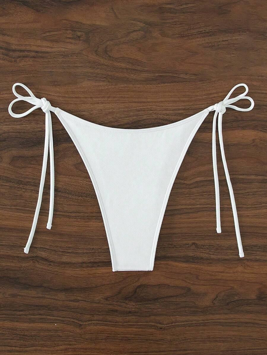 biały dół od bikini