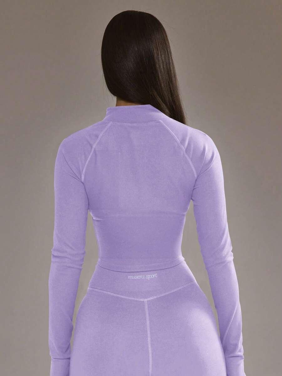 fioletowa bluza zamek