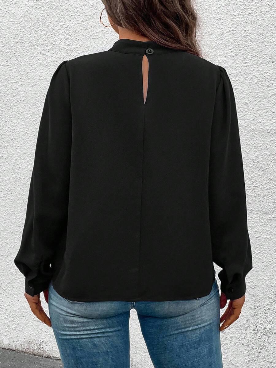 czarna bluzka casual