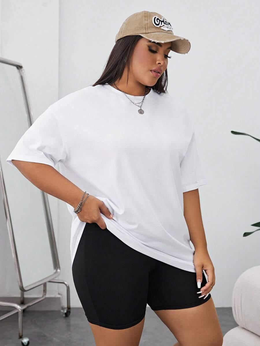 BIAŁY T-SHIRT CASUAL 
