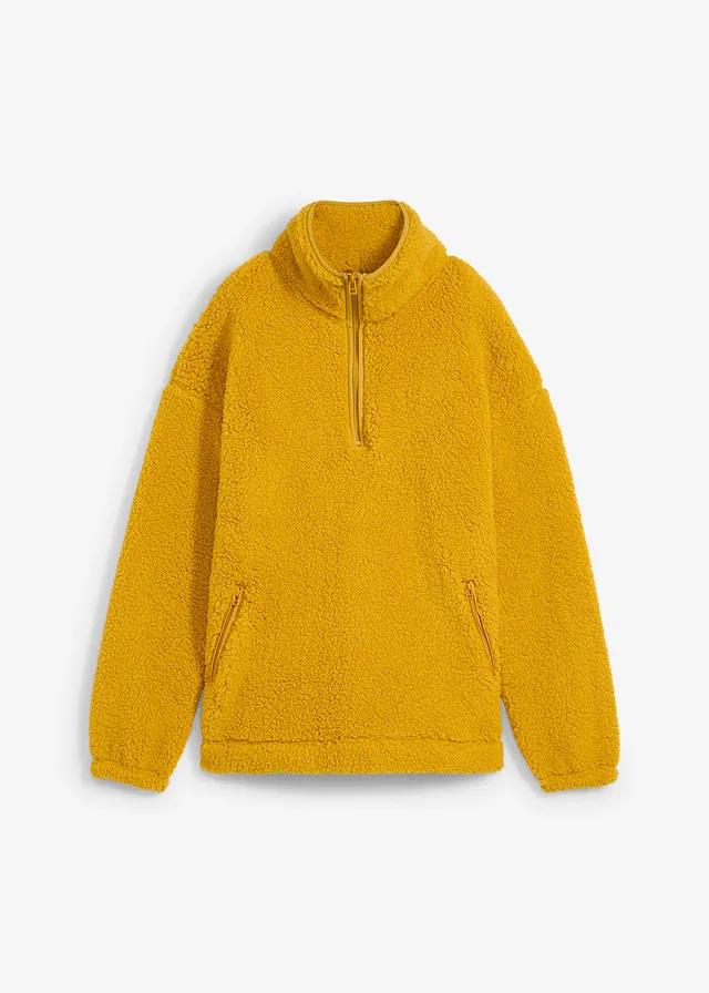 BLUZA Z POLARU ZE STÓJKĄ 