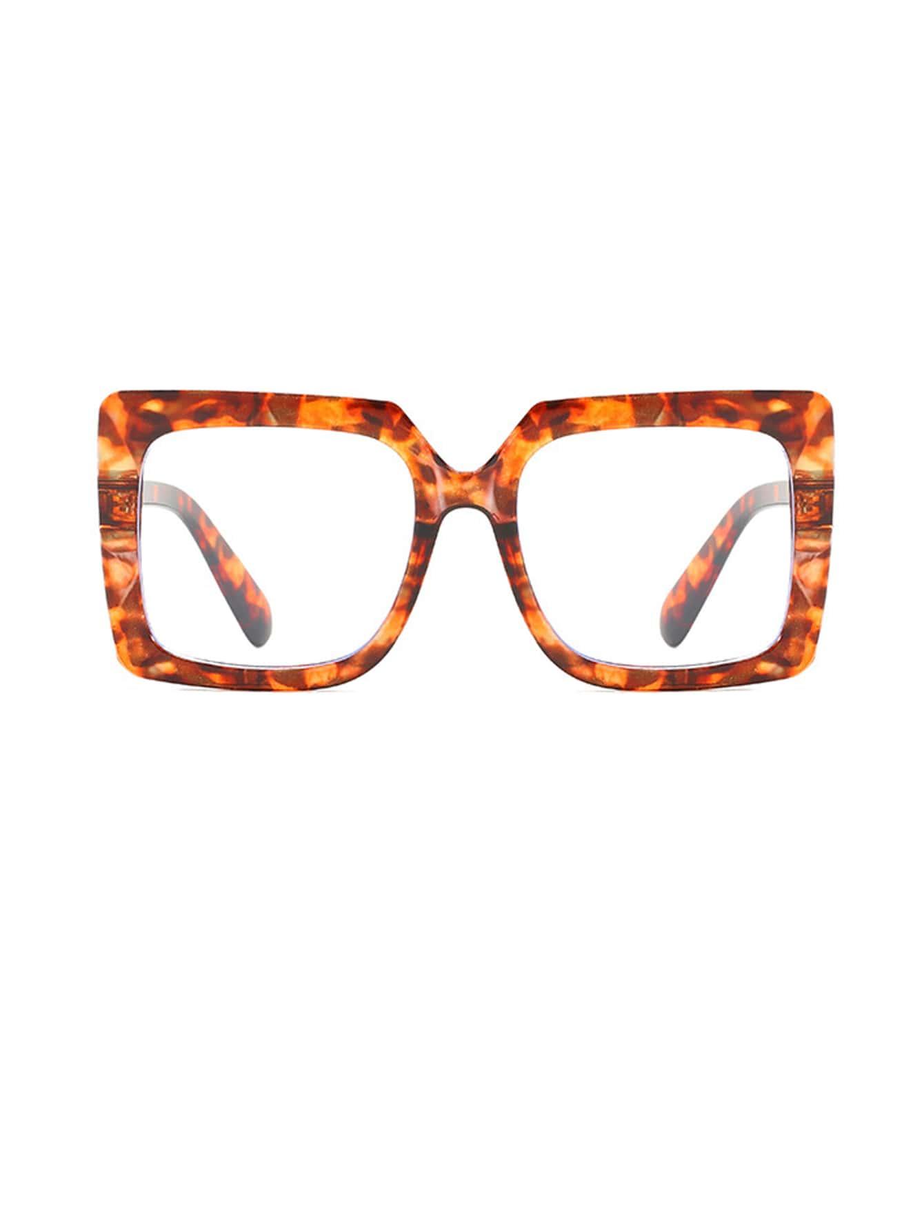 okulary zerówki animal print