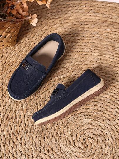 GRANATOWE MOKASYNY CASUAL 