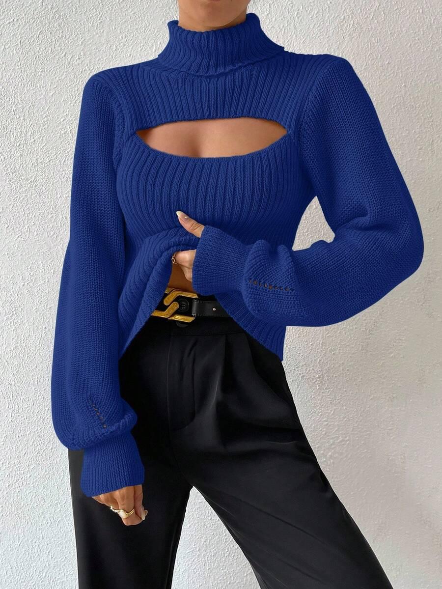DOPASOWANY SWETER WYCIĘCIE GOLF 
