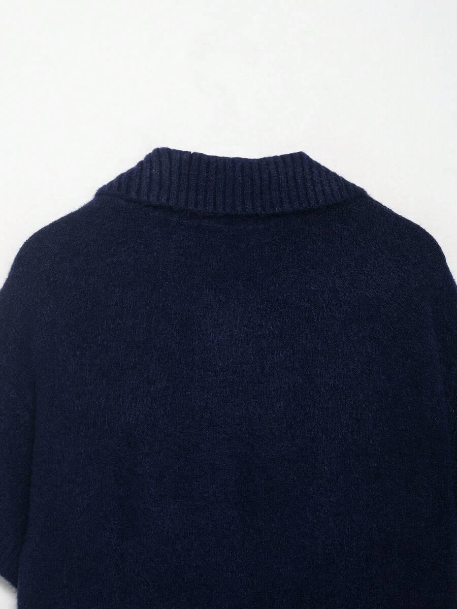 sweter z krótkim rękawem
