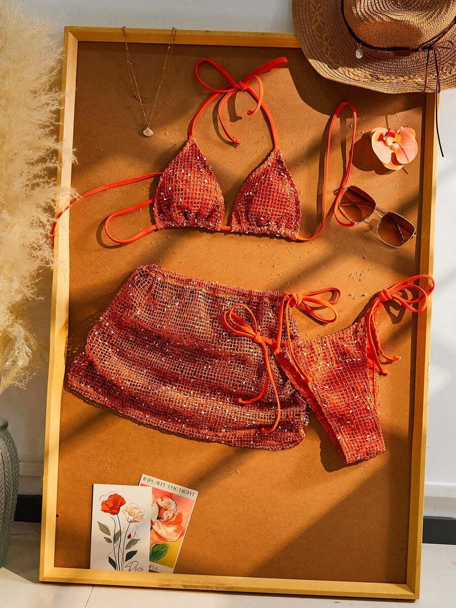 trzyczęściowy komplet bikini