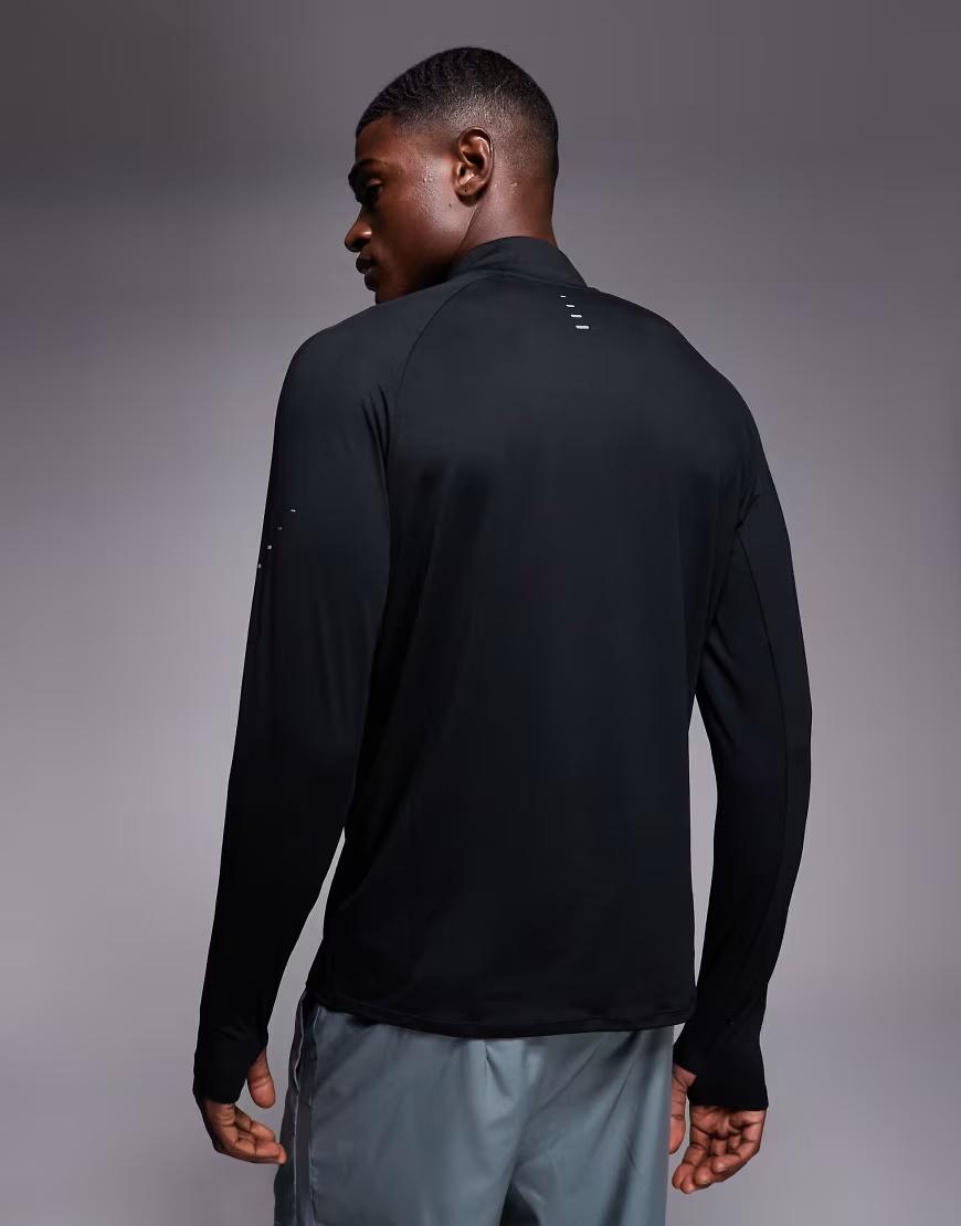 czarna koszulka Z DŁUGIM RĘKAWEM Dri-FIT Stride