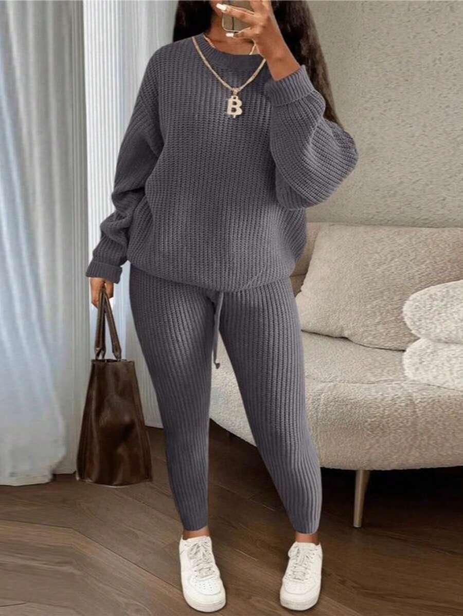 sweter spodnie komplet