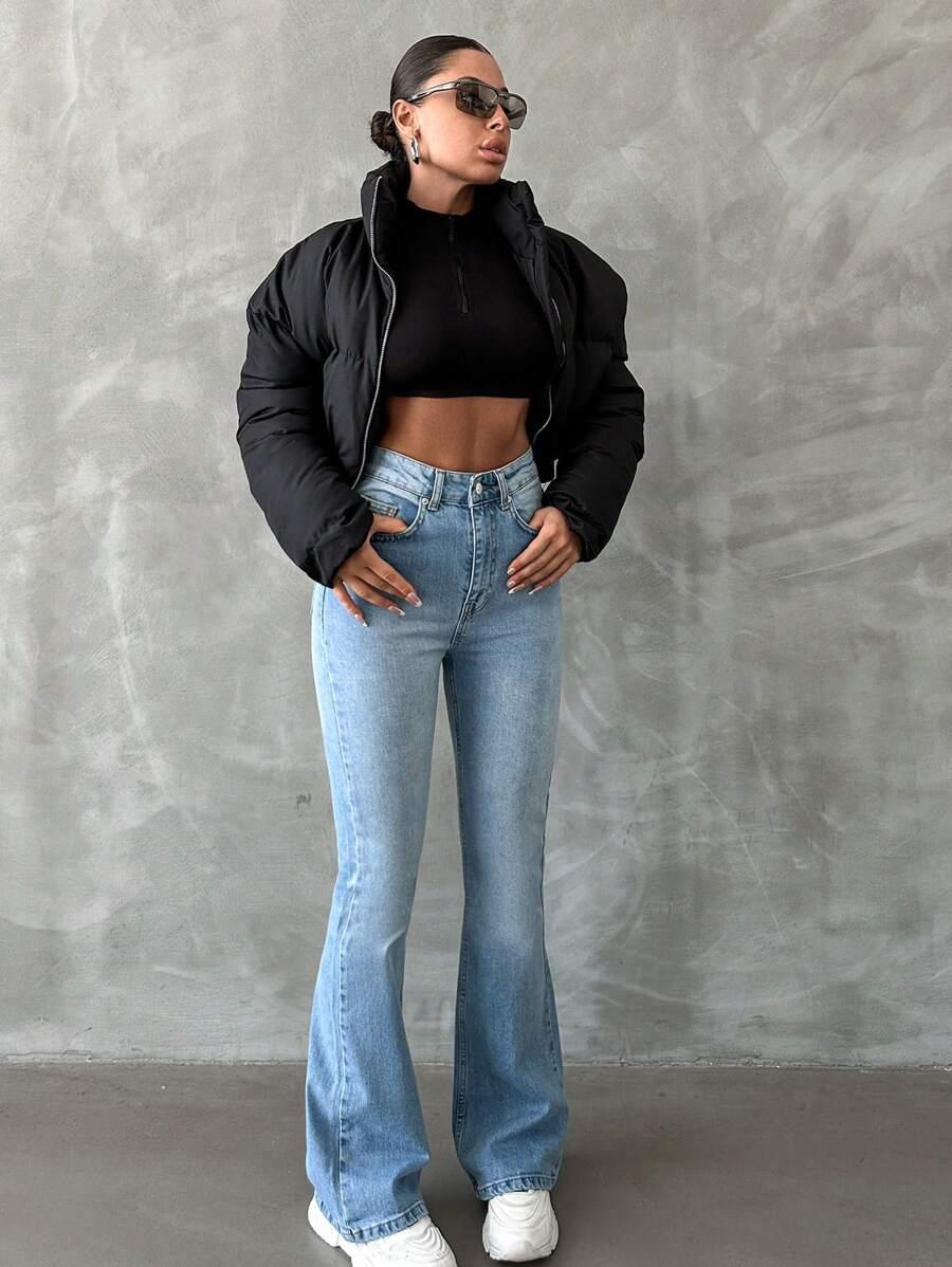 SPODNIE JEANS WYSOKI STAN 