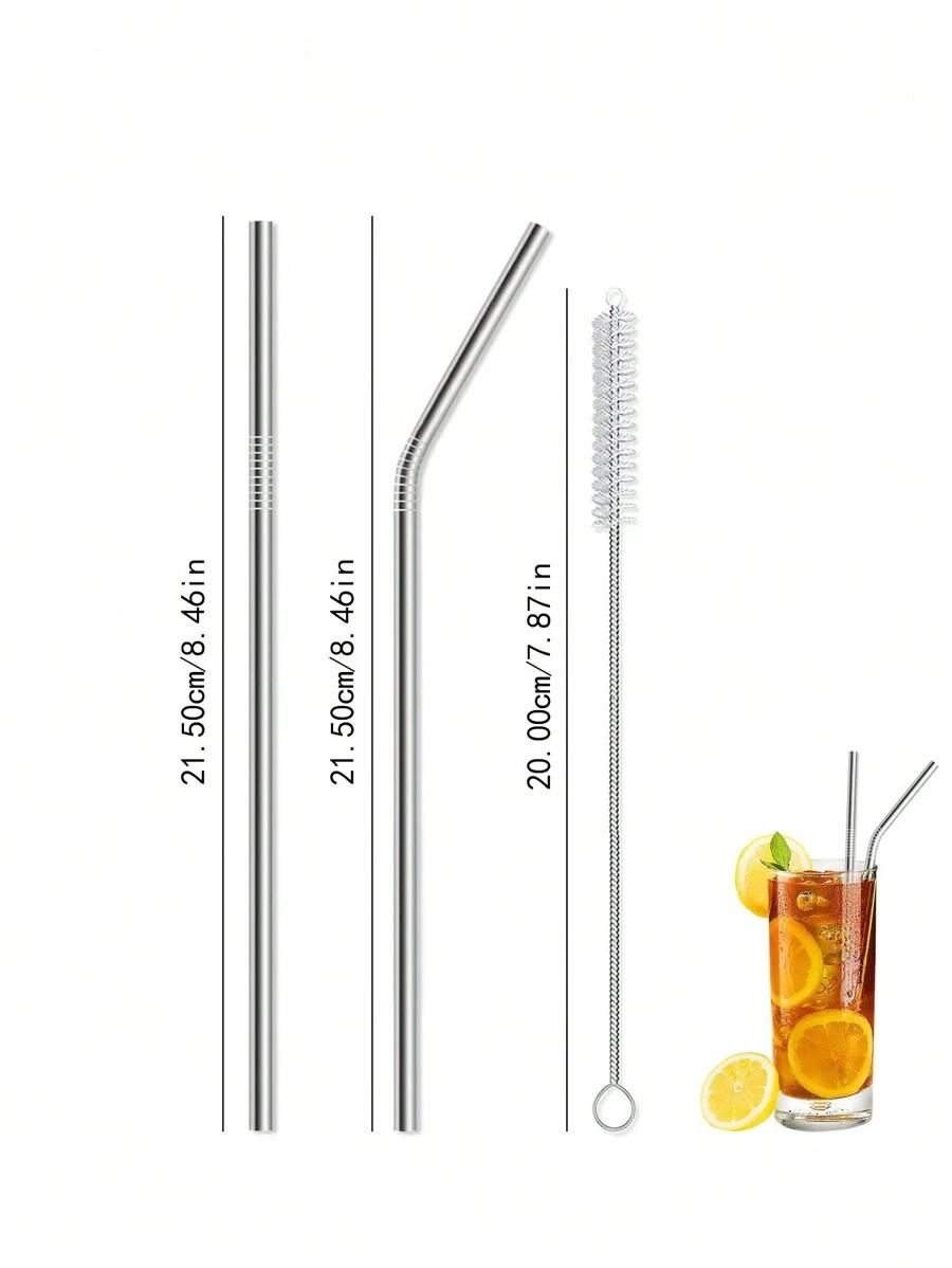 zestaw wielorazowych słomek 8 pack