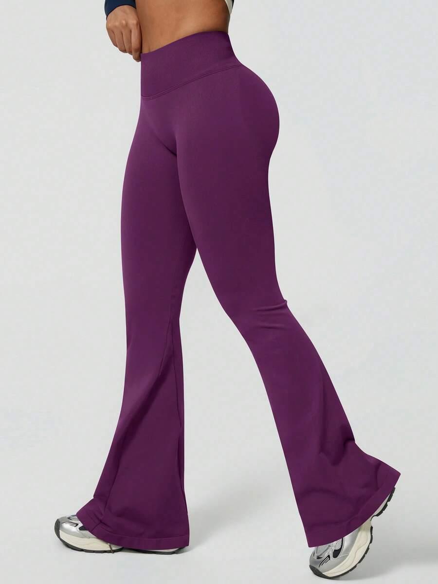 FIOLETOWE LEGGINSY CASUAL