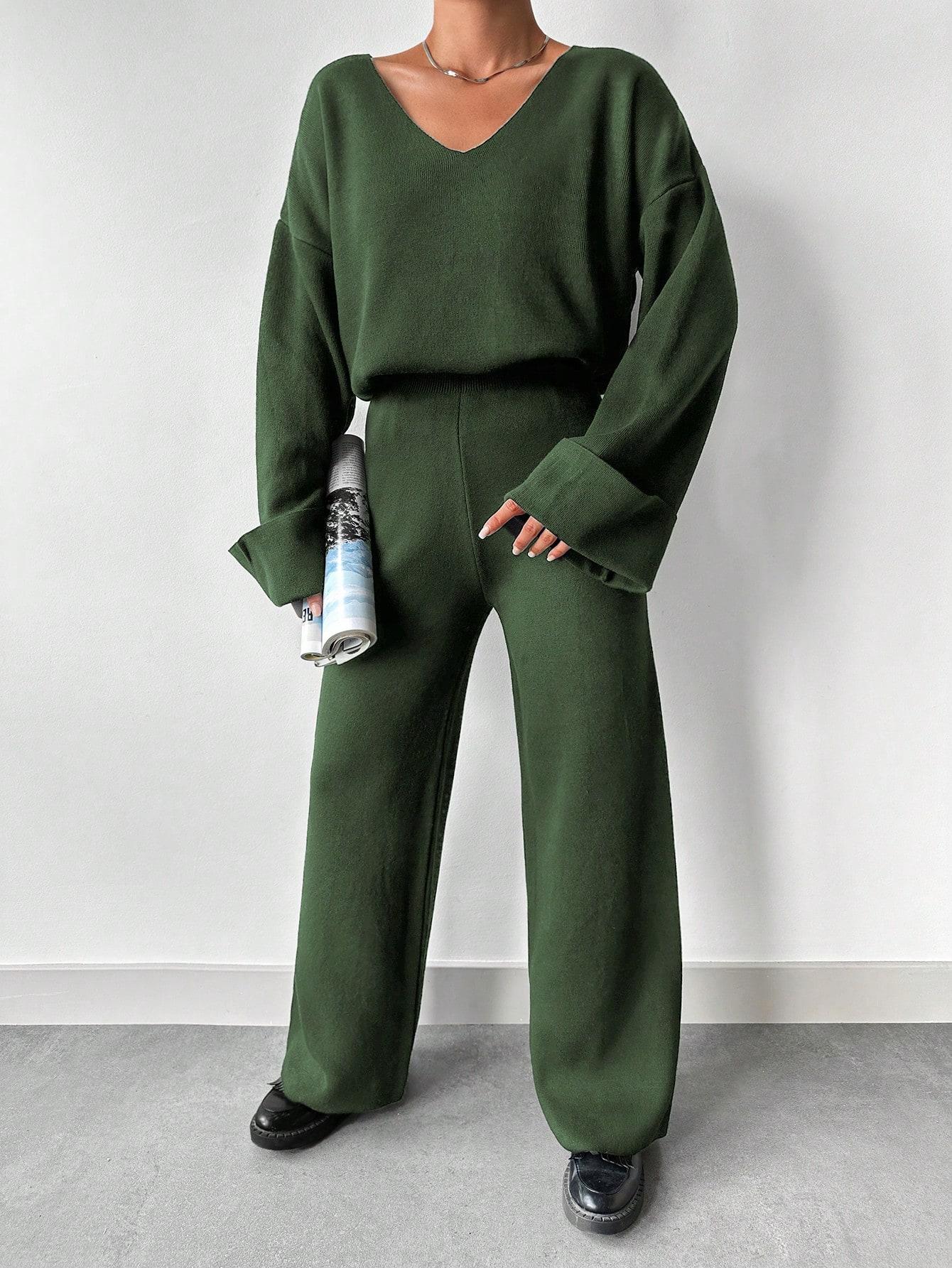 KOMPLET SWETER I SPODNIE
