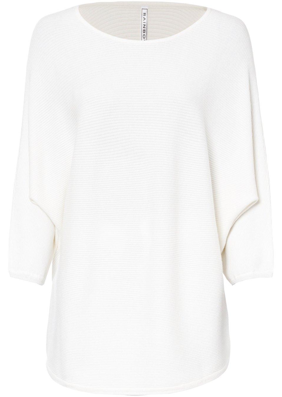 BIAŁY SWETER OVERSIZE